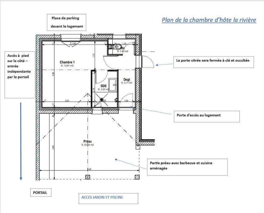 Chambre D Hote La Riviere 45M2 Jardin Et Piscine Aigrefeuille-dʼAunis المظهر الخارجي الصورة
